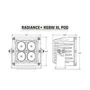 RIGID Industries XL Radiance + Light Pod - RGBW - Pair [322053]