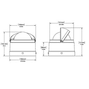 Ritchie DNW-200 Navigator Compass - Binnacle Mount - White [DNW-200]