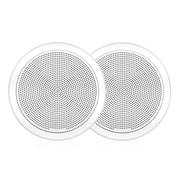 Fusion FM-F65RW FM Series 6.5" Flush Mount Round Marine Speakers - White Grill - 120W [010-02299-00]