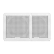 Fusion FM-65SW FM Series 6.5" 120 Flush Mount Square Marine Speakers - White Grill - 120W [010-02299-10]