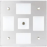 Sea-Dog Square LED Mirror Light w/On/Off Dimmer - White  Blue [401840-3]